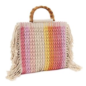 SCOOP fringed carpet bag